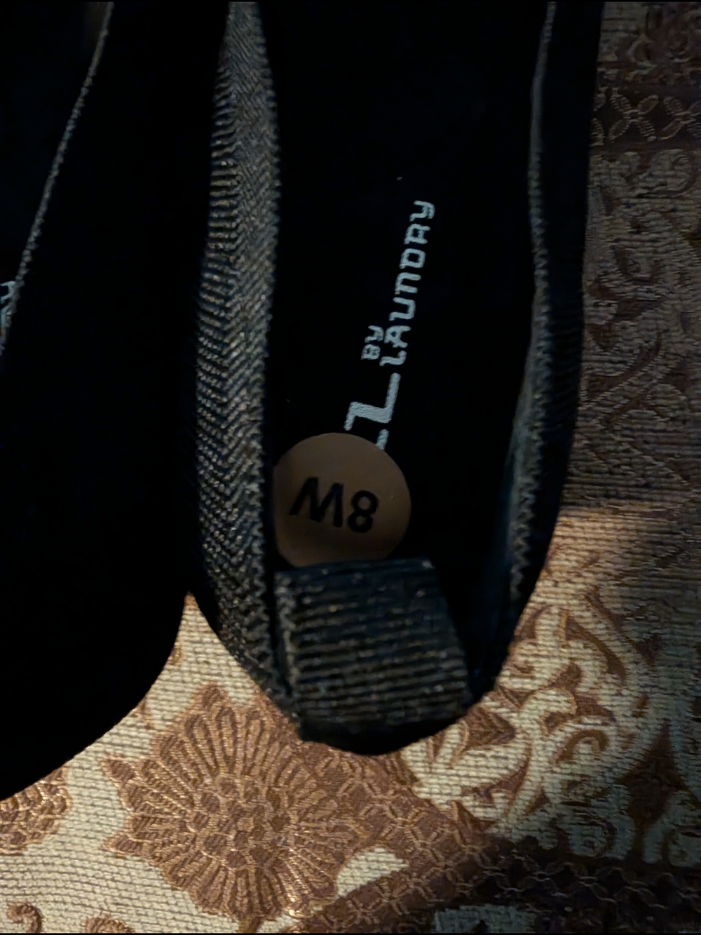 CL by Laundry Black Ballet Flats with Bow Accent - Picture 2 of 7